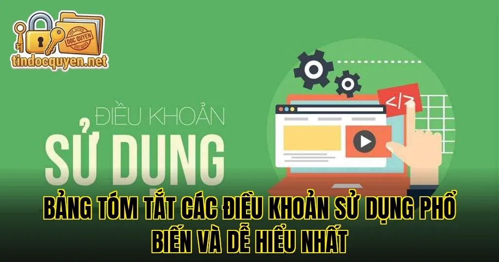 Bảng tóm tắt các điều khoản sử dụng phổ biến và dễ hiểu nhất