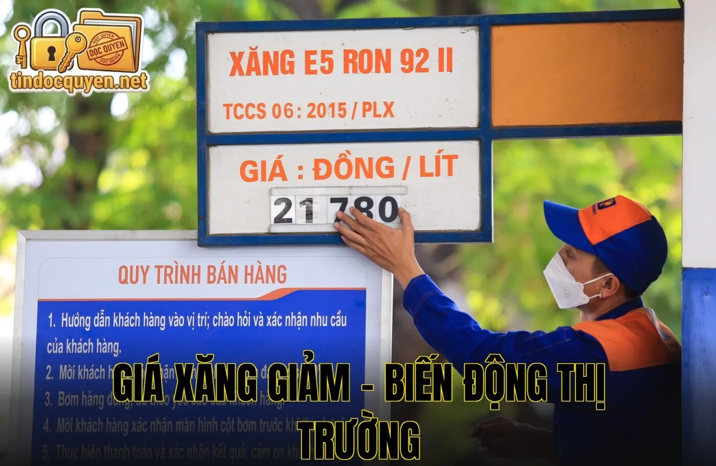 Giá xăng giảm – biến động thị trường