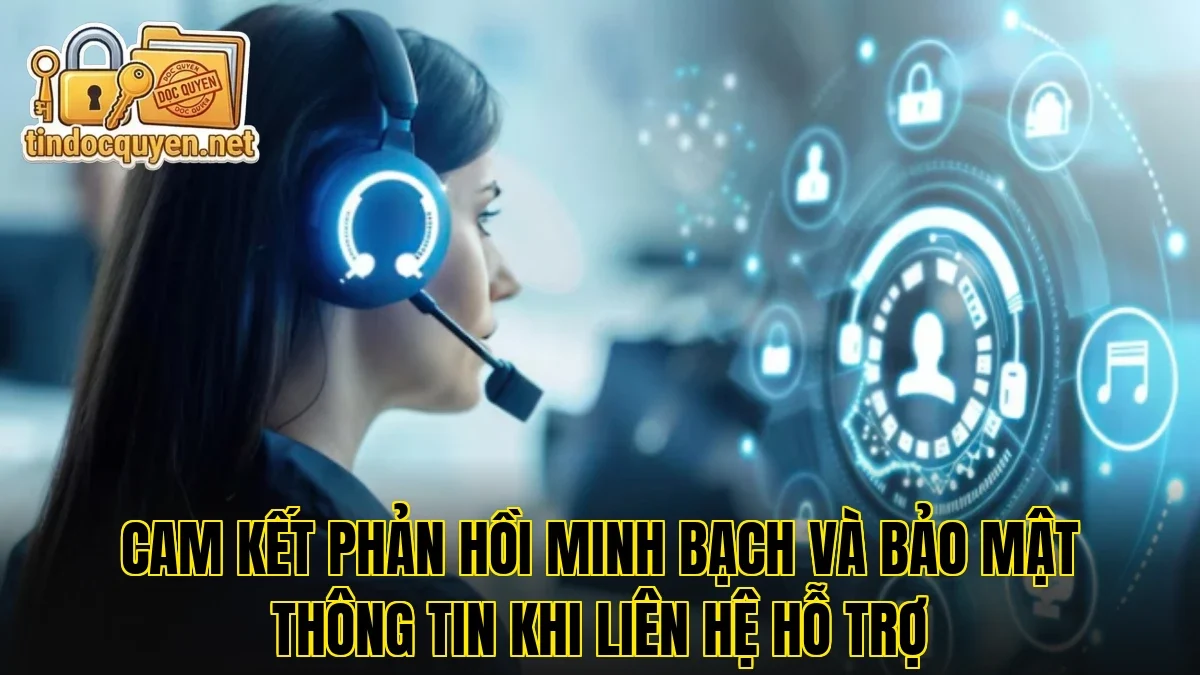 Cam kết phản hồi minh bạch và bảo mật thông tin khi liên hệ hỗ trợ