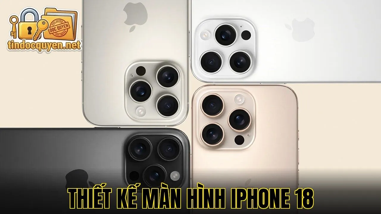 Thiết kế màn hình iPhone 18